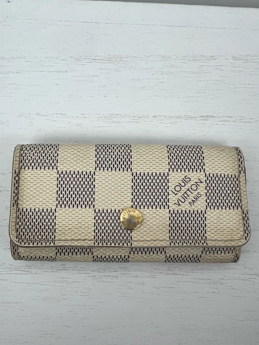 Louis Vuitton Damier Azur 4 Key Ring Holder